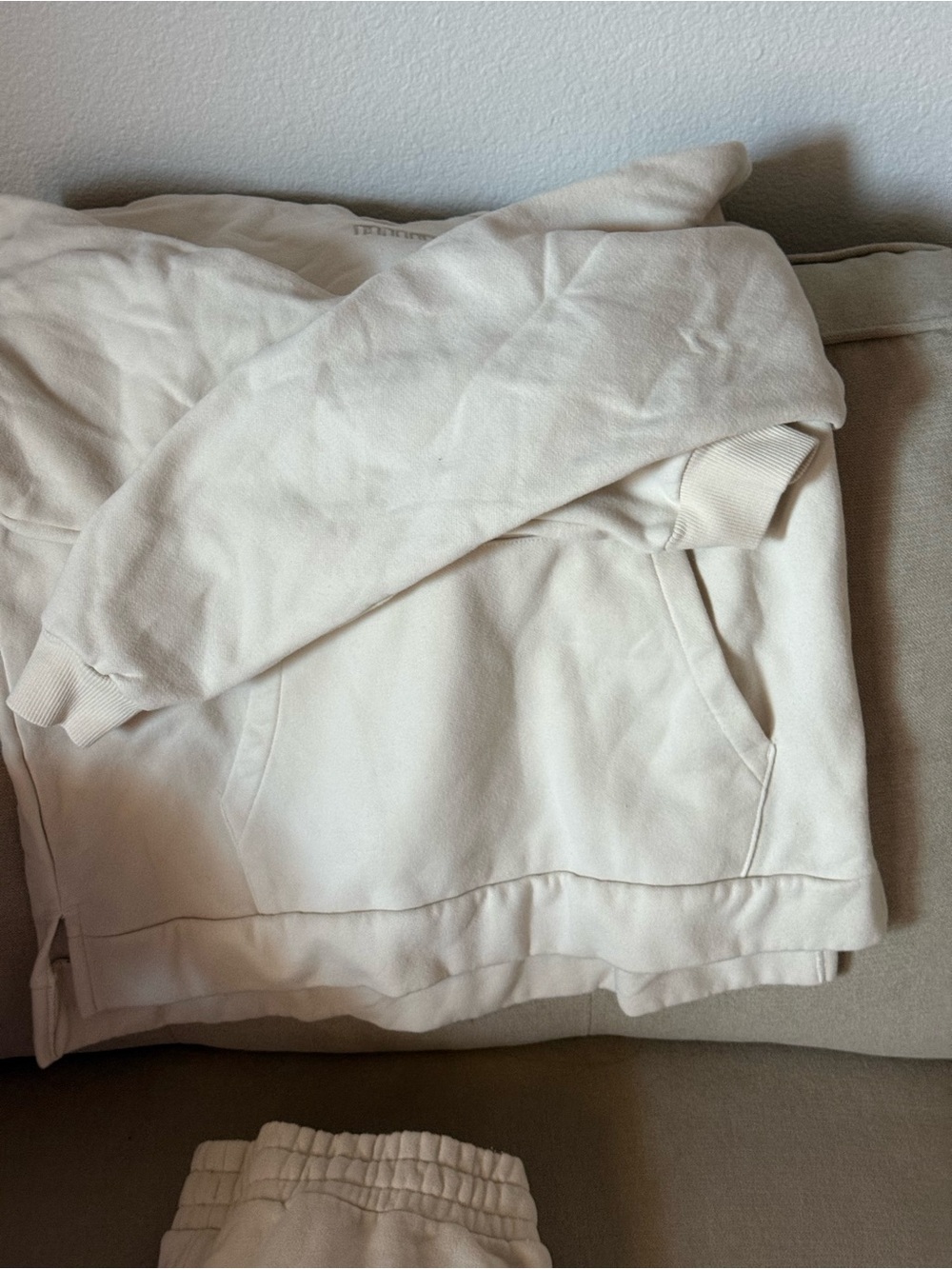 Puma Cream Pullover Hoodie and matching sweatpants